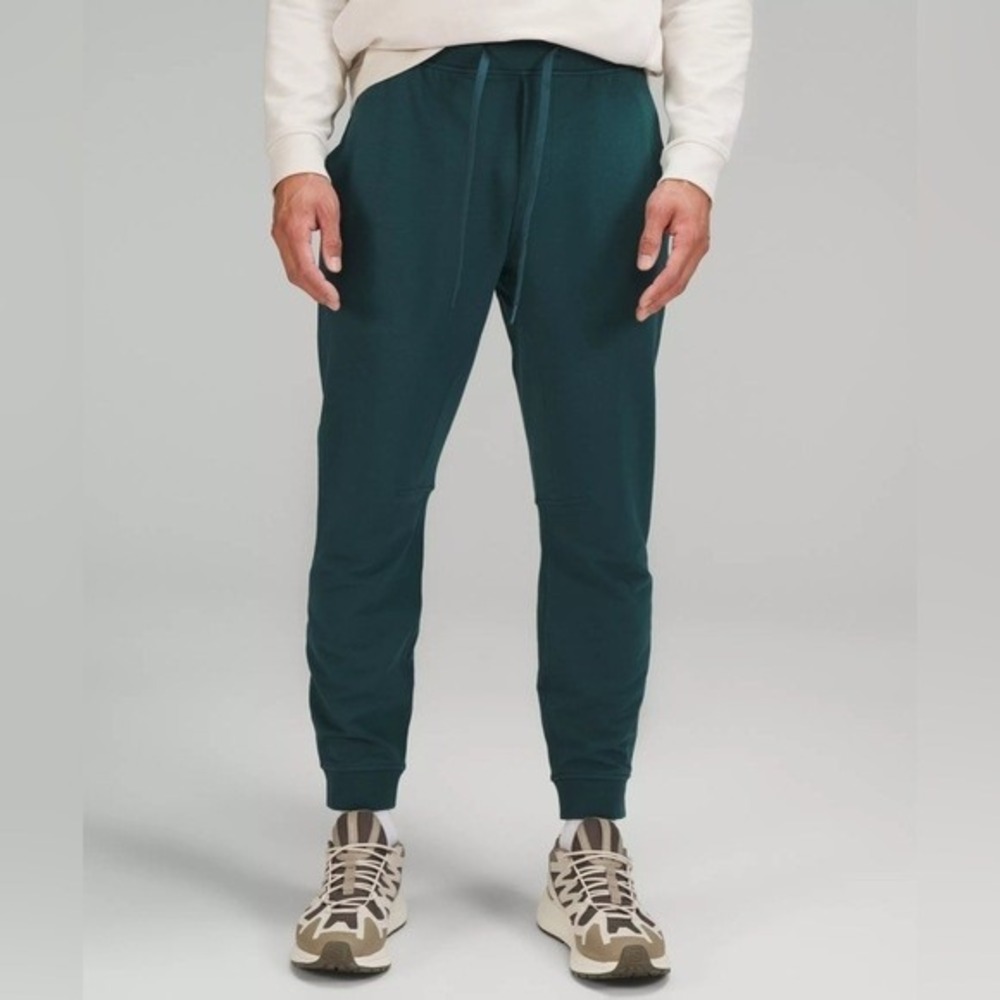 LULULEMON Joggers Mens Small City Sweat Jogger Green Jasper Tapered Sweatpants